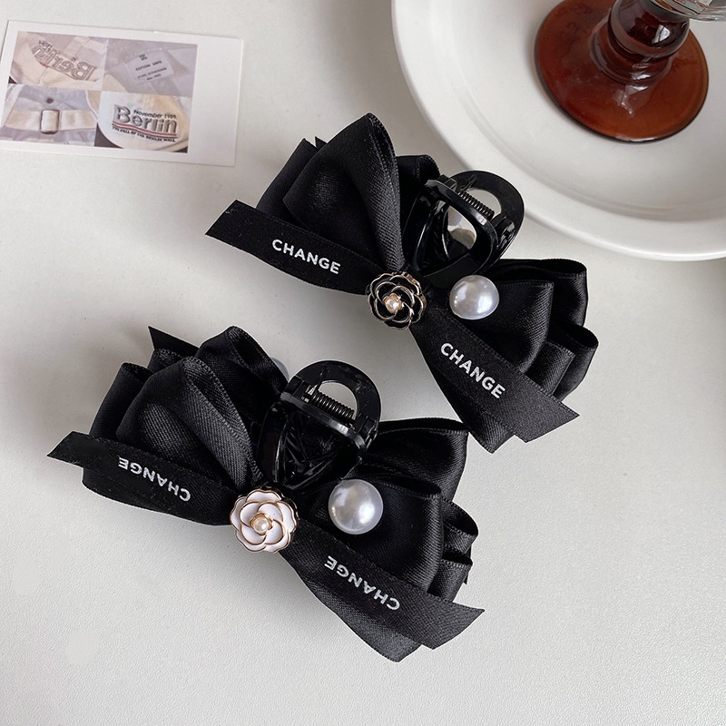 Kẹp Tóc Hình Nơ Đính Ngọc Trai Nhân Tạo Thời Trang 2023