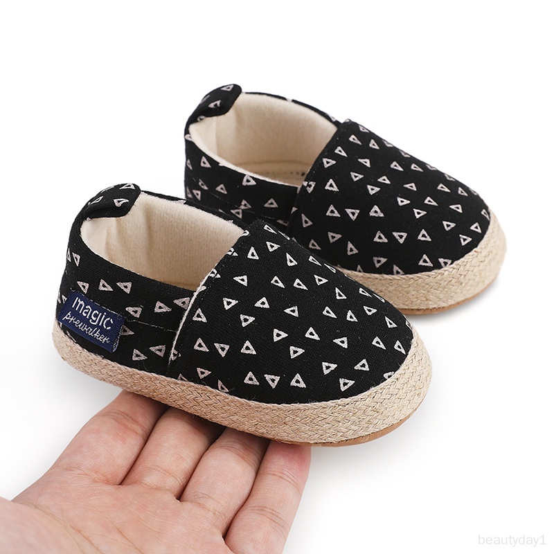 Giày Đế Mềm Chống Trượt Thoải Mái In Họa Tiết retro Đơn Giản Cho Bé