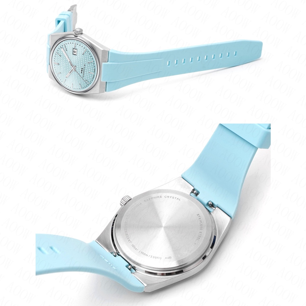 Dây Đeo Đồng Hồ t137.407 / t137.410 Bằng silicone Cao Su Đôi 11mm 12mm Tháo Gỡ Nhanh Cho tissot prx