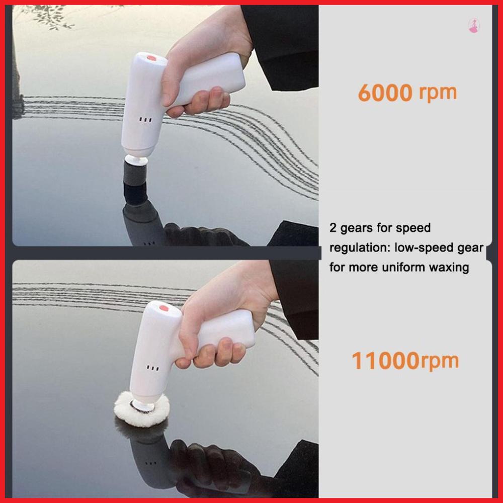Máy Đánh Bóng Xe Hơi Cầm Tay Không Dây Sạc Lại Được Tiện Dụng