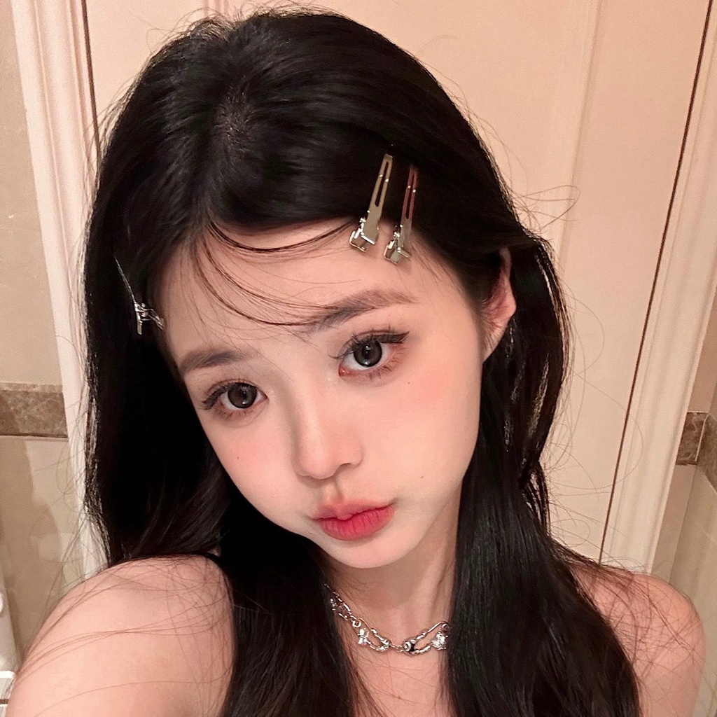 Kẹp Tóc Kim Loại Dễ Thương Phong Cách Hàn Quốc