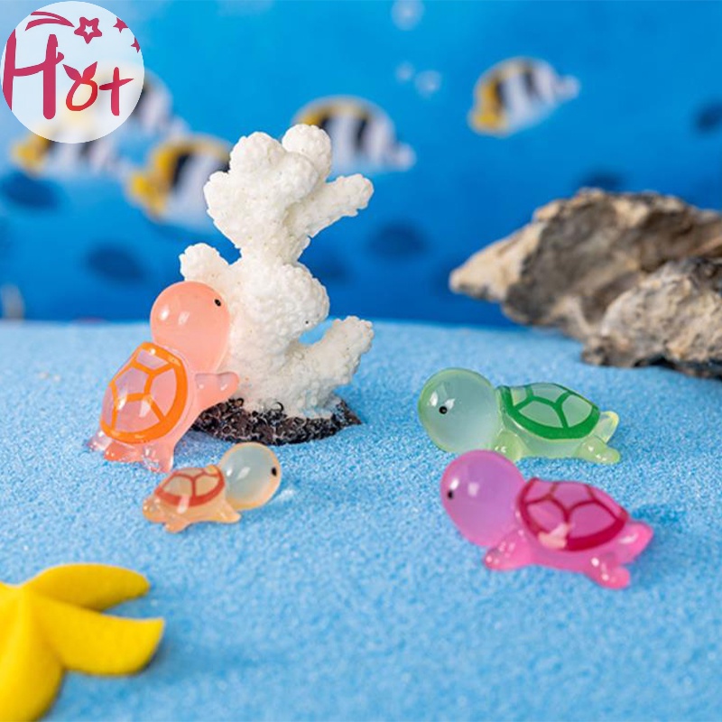 Jr Set 1 / 5 Tượng Rùa mini Dạ Quang Trang Trí Nội Thất Xe Ô Tô vn