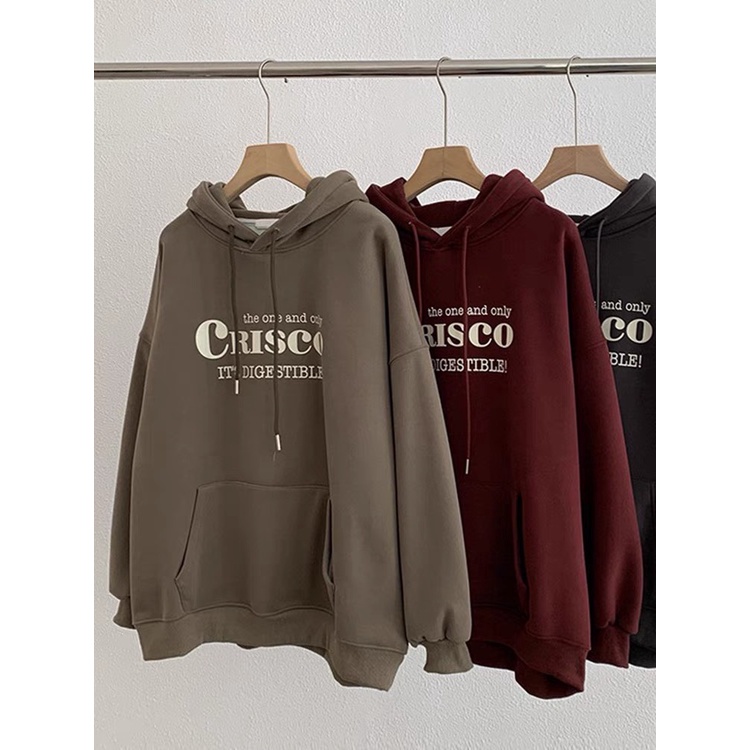 Áo hoodie crisco lót lông CAMkorea