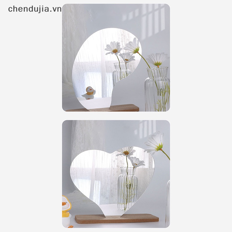 Gương Trang Điểm acrylic Không Khung Hình Đám Mây Kiểu Cách Tân Độc Đáo Kèm Giá Đỡ Tiện Dụng diy