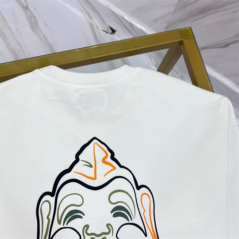 Áo sweater cotton Nguyên Chất Cổ Tròn Tay Dài In logo May Mắn Thời Trang Cho Nam Và Nữ