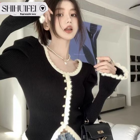 SHIHUIFEI Áo Len áo khoác cardigan Fashion Trendy Vintage Stylish WXF23A0PVR 42Z231020