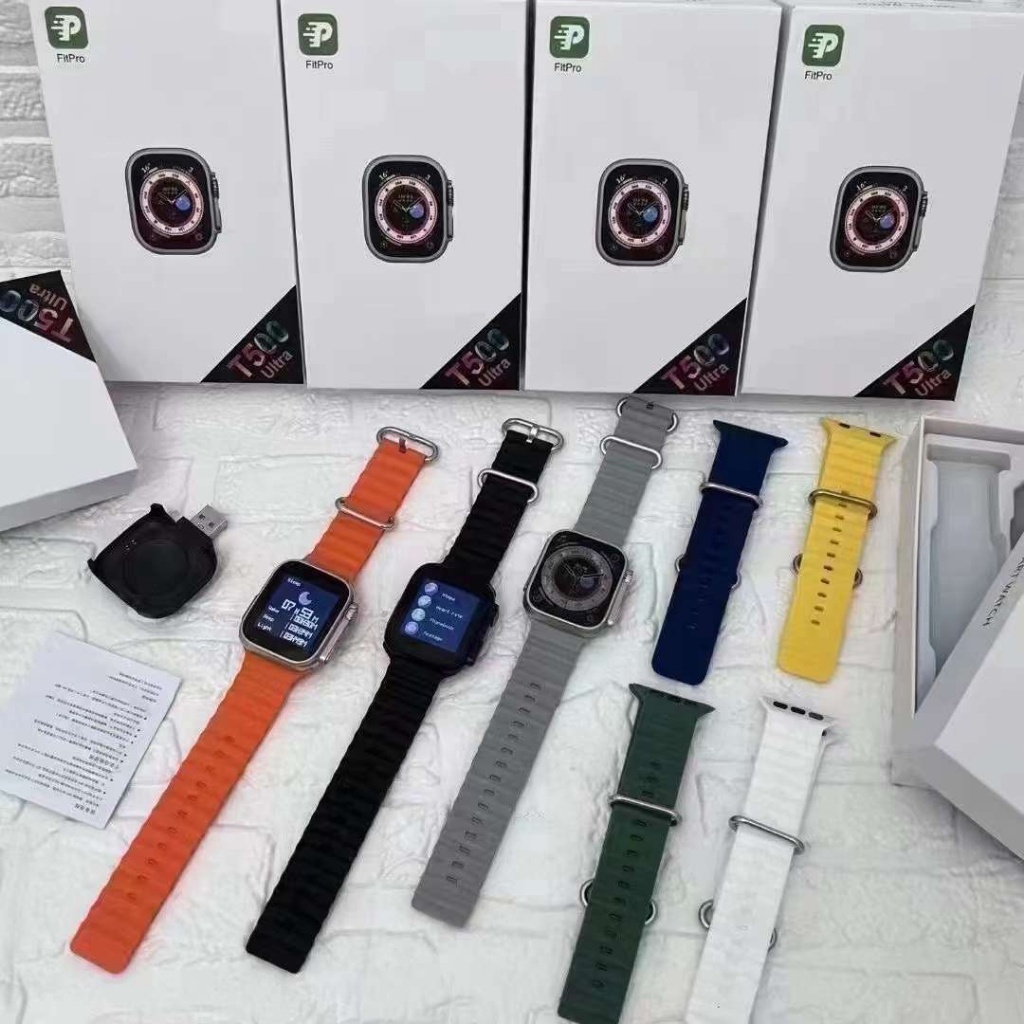 Đồng Hồ Thông Minh t500 ultra bluetooth Không Thấm Nước ip67 kltj Màn Hình Hiển Thị Nhịp Tim Cho Nam Và Nữ