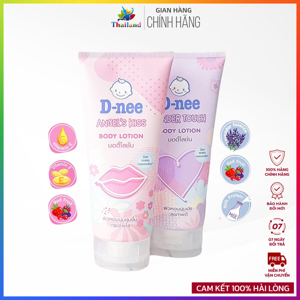 Sữa dưỡng thể trắng da cấp ẩm D-nee Body Lotion mùi hương dịu nhẹ