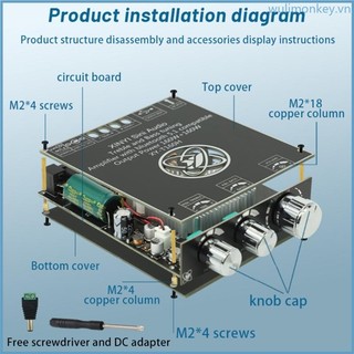 Bảng mạch khuếch đại âm thanh kỹ thuật số kênh kép tda7498e 160w + 160w t160h