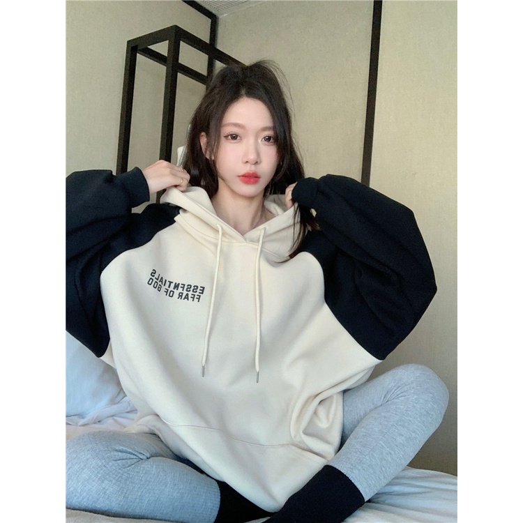 NZN Áo Hoodie Dáng Rộng Thời Trang Mùa Thu Phong Cách Hàn Quốc