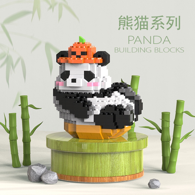 Mới Bộ Đồ Chơi Lắp Ráp Mô Hình Gấu Trúc Giáo Dục Cho Bé