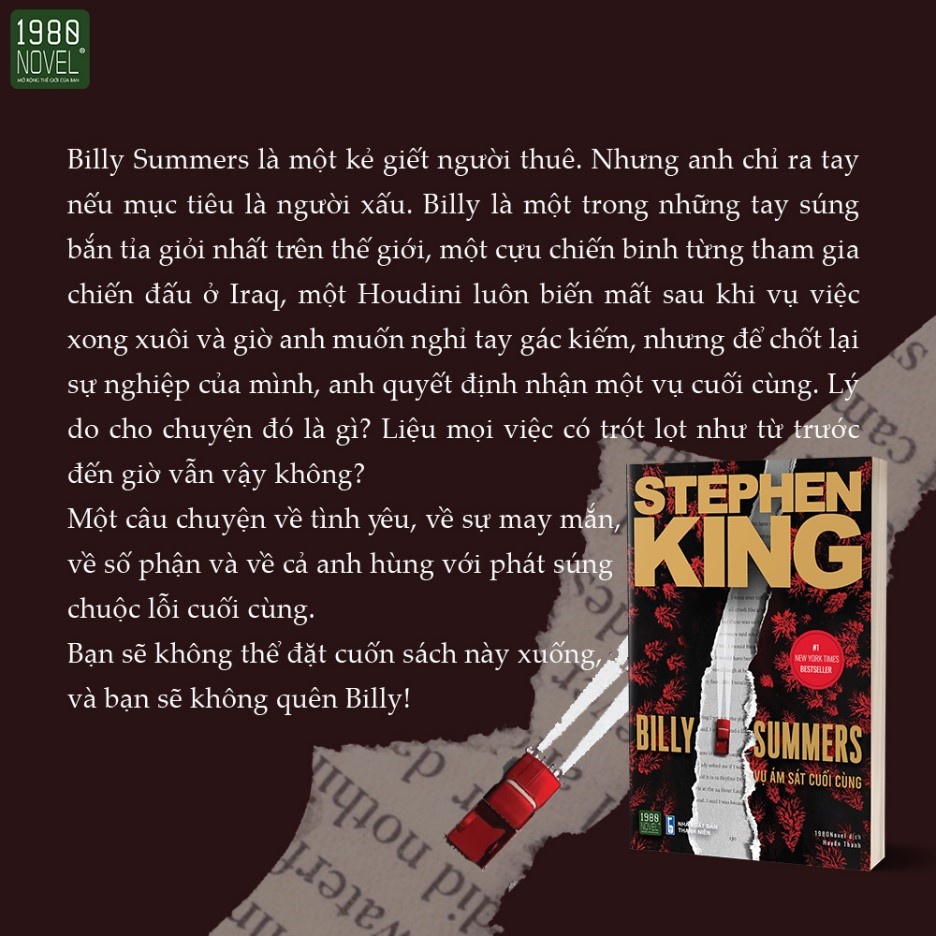 Sách - Billy Summers - Vụ ám sát cuối cùng - Stephen King