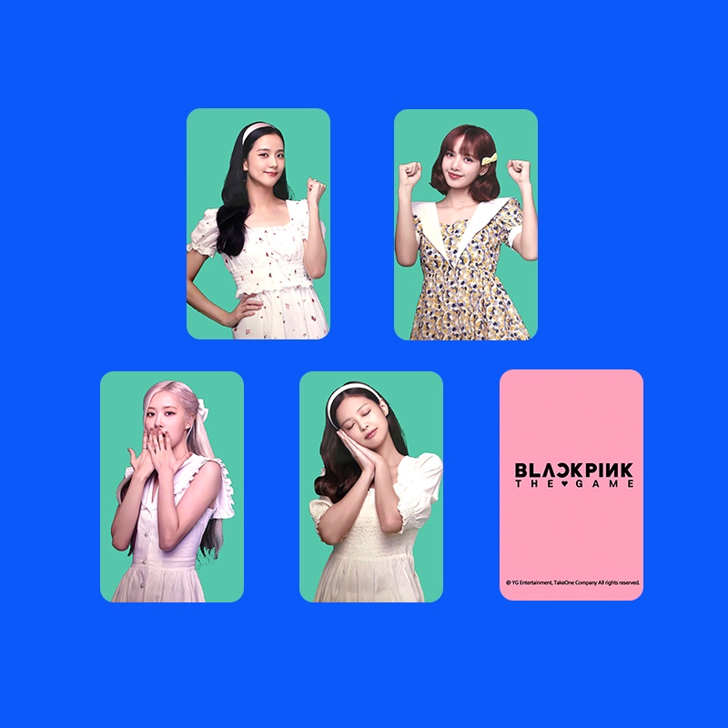 Bộ Thẻ Hình Nhóm Nhạc blackpink jennie jennie lisa