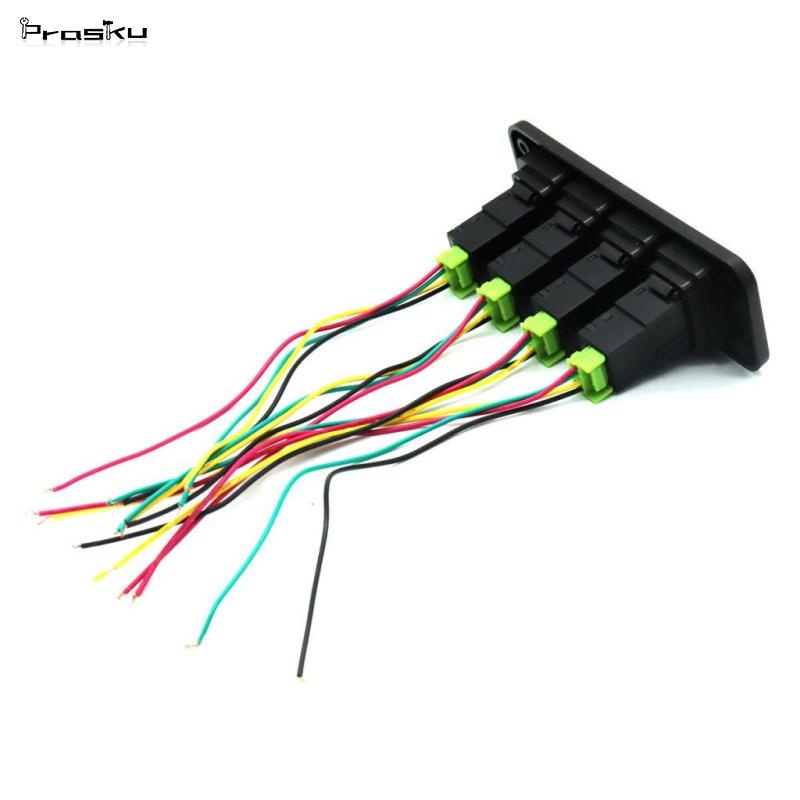 Bảng Công Tắc Đèn Pha Xe Hơi 4 Gang Màu Trắng Cho Toyota