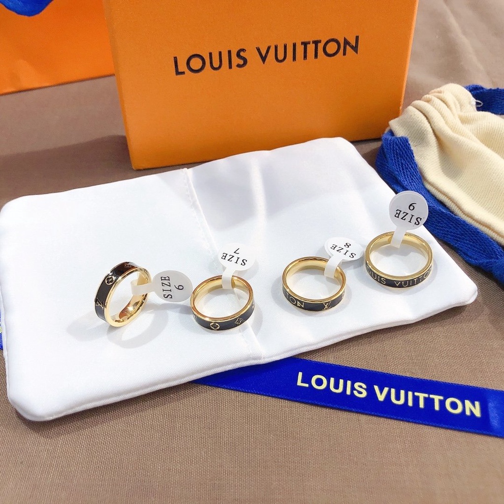 Louis vuitton Nhẫn lv Bạc 925 Phong Cách Hàn Quốc Đơn Giản Sáng Tạo Dành Cho Nữ
