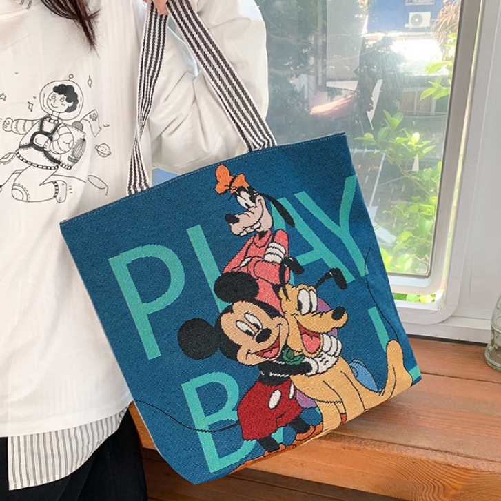 Túi Đeo Vai Bằng Vải canvas Thiết Kế Dễ Thương