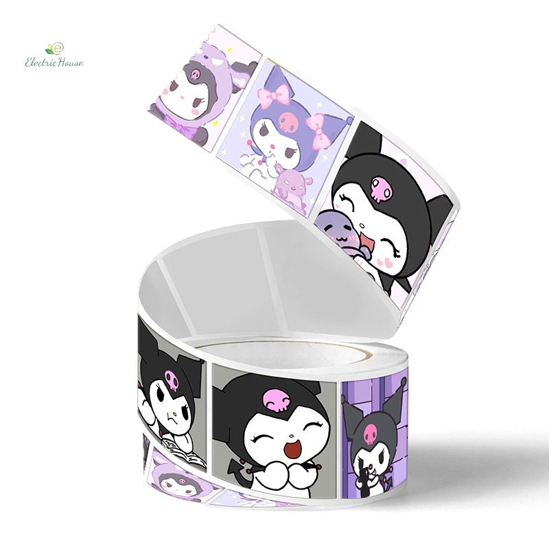 Cuộn 500 Miếng Dán Trang Trí Họa Tiết Hoạt Hình Dễ Thương