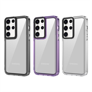 Ôp Điện Thoại Cứng + Silicon Dẻo Trong Suốt Chống Sốc Cho Samsung A54 S22 S23 Plus Ultra A34 A14 A24 M34 M54 M54 A52 A53 A52s S20 S21 FE 5G Ốp