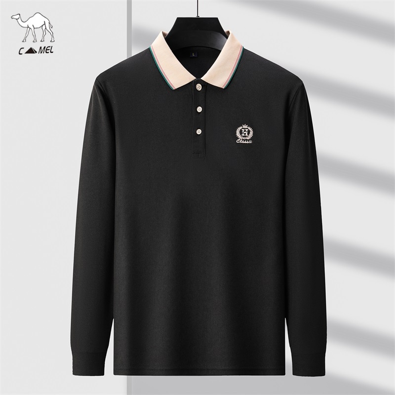 Áo polo Dài Tay 100% cotton Thời Trang Mùa Thu Dành Cho Nam