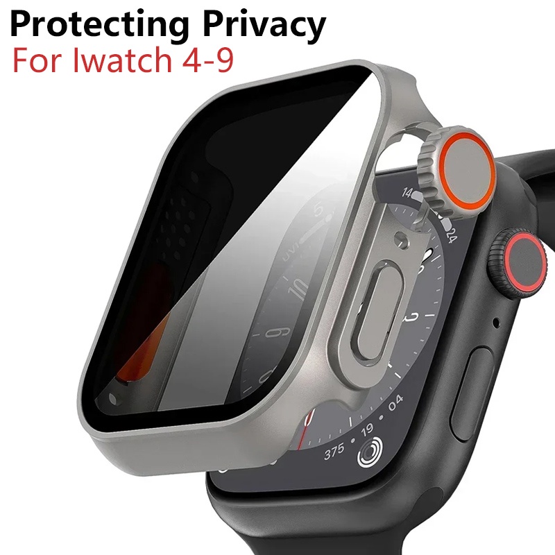 Vỏ Kính Cường Lực 49mm Bảo Vệ Màn Hình Chống Nhìn Trộm Cho apple watch series 9 8 7 6 5 4 se i watch