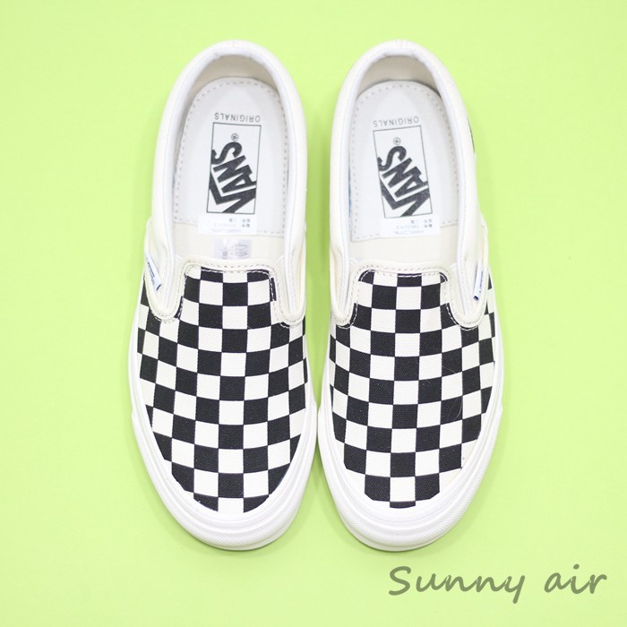 Giày vans Vải canvas Phối 2 Màu Cá Tính zv3z