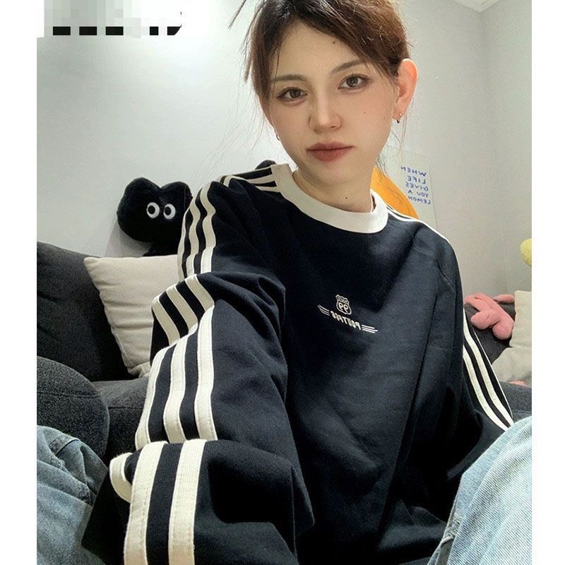 Áo sweater ROUTEGG tay phối unisex nam nữ form rộng chất nỉ dày dặn siêu cute
