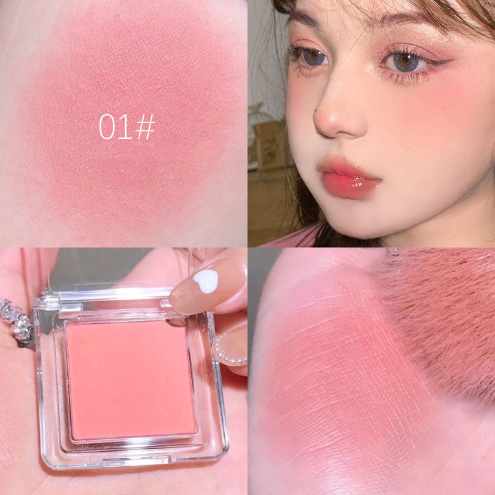 Má hồng 1 ô VUÔNG 3591 Lameila, chất phấn mịn lì, lên màu chuẩn