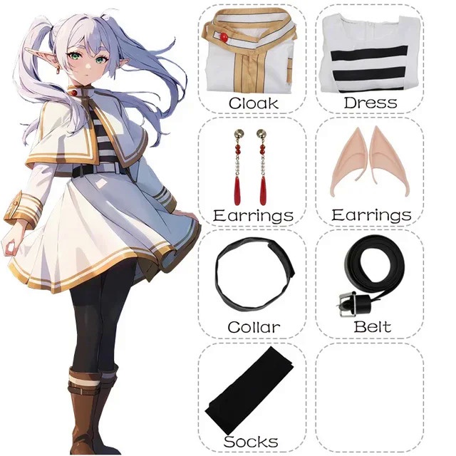 Trang Phục Hóa Trang Nhân Vật Nữ anime Kèm Tóc Giả