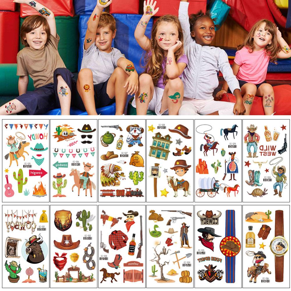 Sms Hình Xăm Dán Chống Thấm Nước Hình Cao Bồi Dễ Thương Cho Bé c9f4