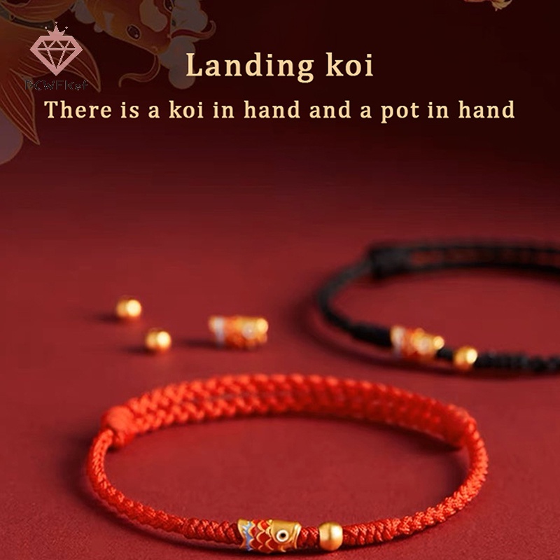[pcwfkef] Vòng Đeo Tay May Mắn Bện Thủ Công Hình Cá koi Có Thể Điều Chỉnh Kích Thước Thích Hợp Làm Quà Tặng Cho Bạn Thân Bạn Thân Mới | BigBuy360 - bigbuy360.vn