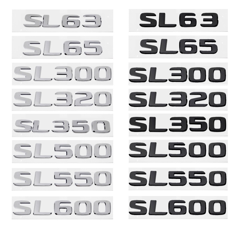Miếng Dán Trang Trí Đuôi Xe Hơi mercedes benz sl63 sl65 sl300 sl320 sl350 sl500 sl550 sl600 Bằng abs