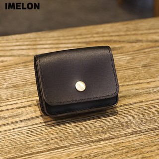 Ví da pu đựng thẻ mini đơn giản thời trang retro dành cho nam giá đỡ