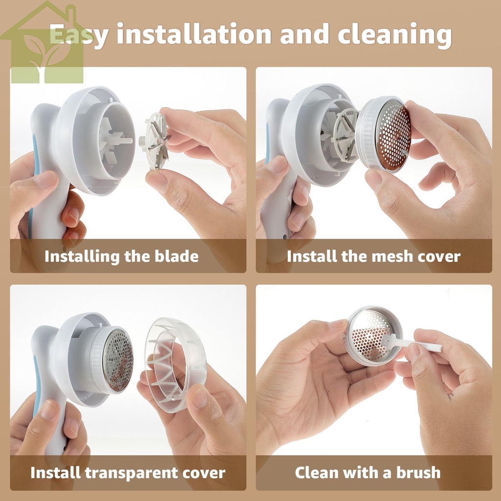 Dao Cạo Xơ Vải Bằng Thép Không Gỉ 6 Lưỡi Sạc usb shopabc5568