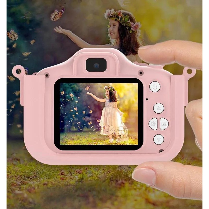 Máy Ảnh Đồ Chơi 1080p hd Màn Hình Màu 2 inch Chống Thấm Nước Dễ Thương Cho Bé