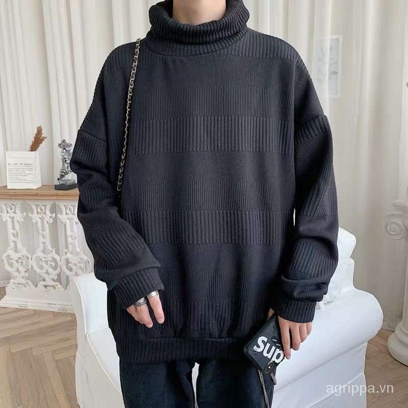 Áo Len Tay Dài Cổ Lọ Thời Trang Phong Cách Cho Nam