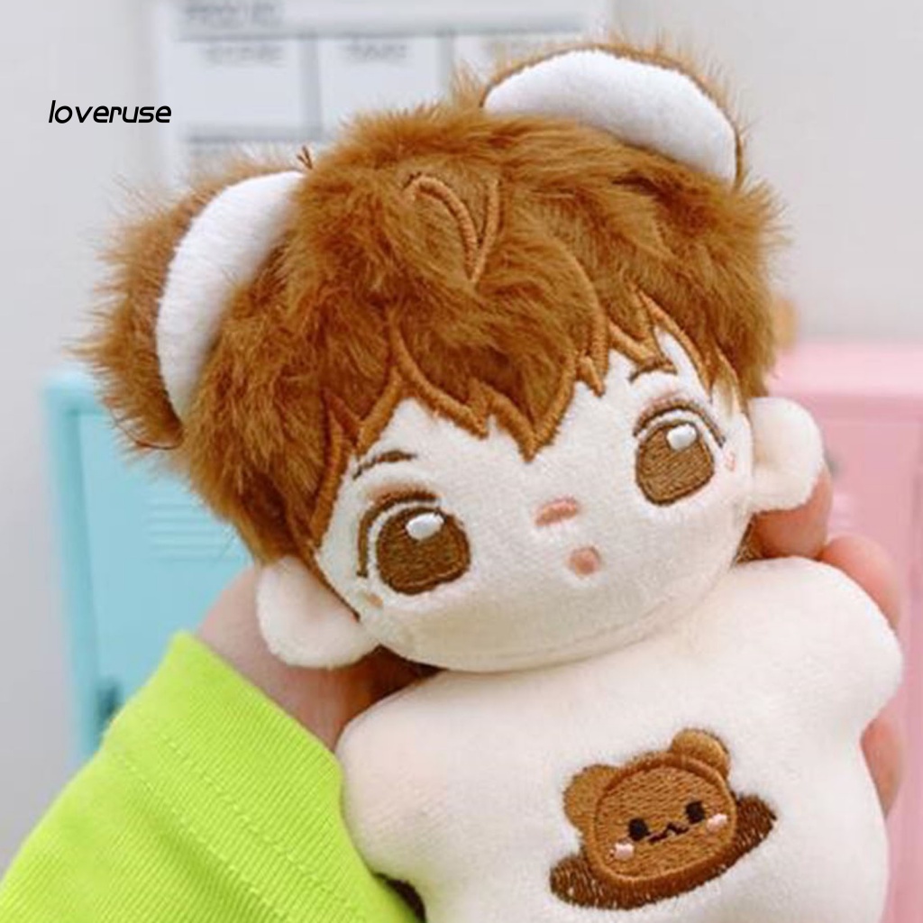 Loveruse Búp Bê Nhồi Bông Vải cotton Lông Xù Nhiều Màu Mắt To Dễ Thương Làm Quà Tặng Cho Bé Trai