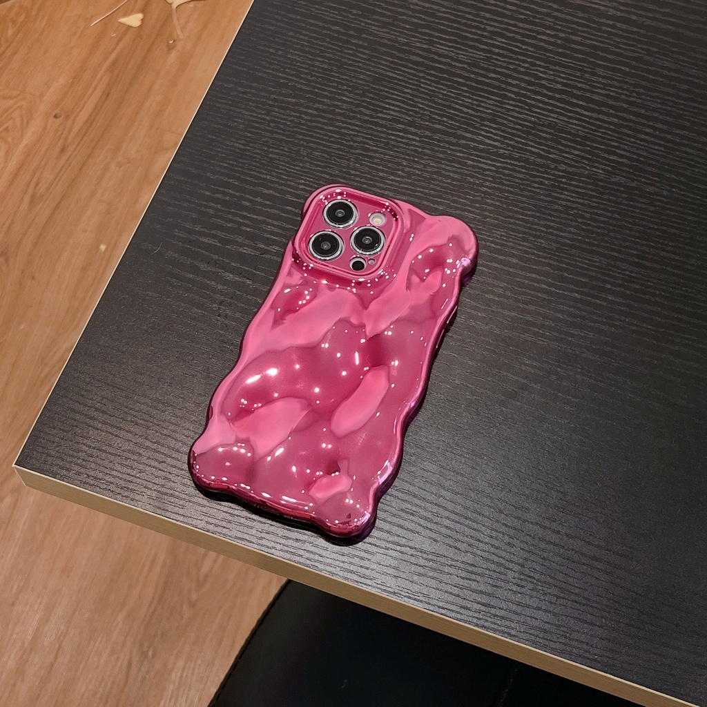 Ốp Điện Thoại Mạ Điện Họa Tiết Hoa Hồng & Bong Bóng Cho iphone 15 promax 15 14 pro max 14pro 14 13 pro max 12 pro max 11