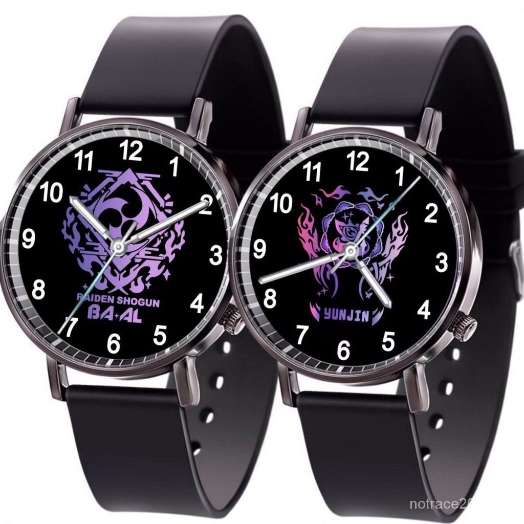 ★Genshin Impact★Raiden shogun & yoimiya Đồng Hồ Đeo Tay Phát Quang Chống Thấm Nước Hai Chiều Thời Trang