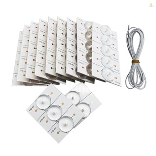 Set 50 hạt đèn led smd 6v có dây 2m cho 32-65 led tv