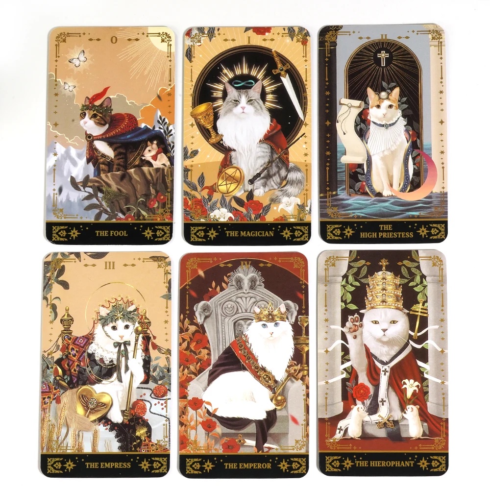 Muse Cat Tarot main character cat A 78 Deck Oracle English Divination Edition Borad Playing Games