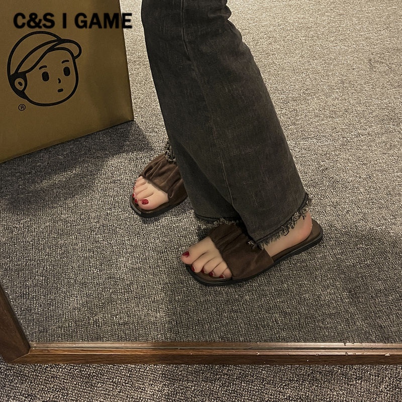 C＆S  Dép sandal nữ Hở Ngón Đế Dày Có Quai Cài 2023NEW Mùa hè Kiểu Dáng Thời Trang Thấm hút mồ hôi Thời trang Chống bám bụi Tự nhiên FDL23B0KHY 46Z231112