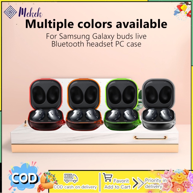 Vỏ Bảo Vệ Hộp Sạc Tai Nghe samsung galaxy buds live Bằng pc Trong Suốt