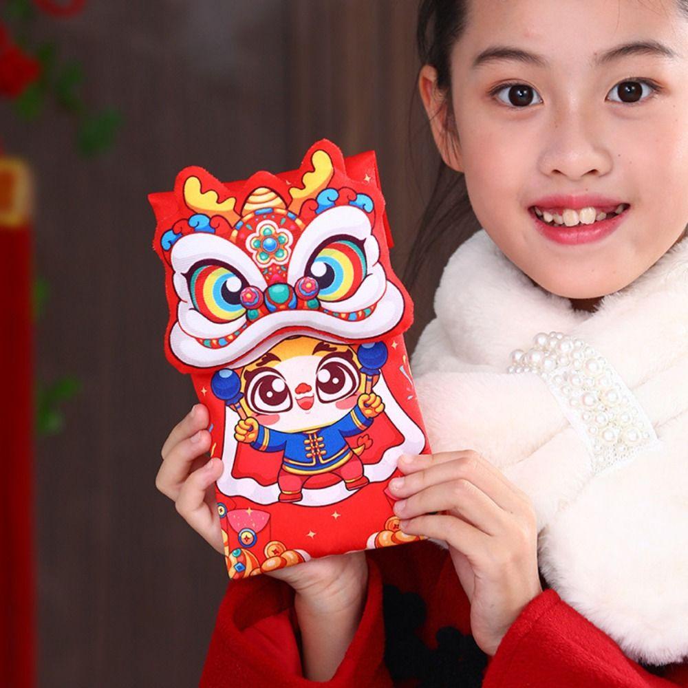 Mmluck Túi Đeo Chéo Vai Đựng Tiền Màu Đỏ Phong Cách Trung Hoa 2024