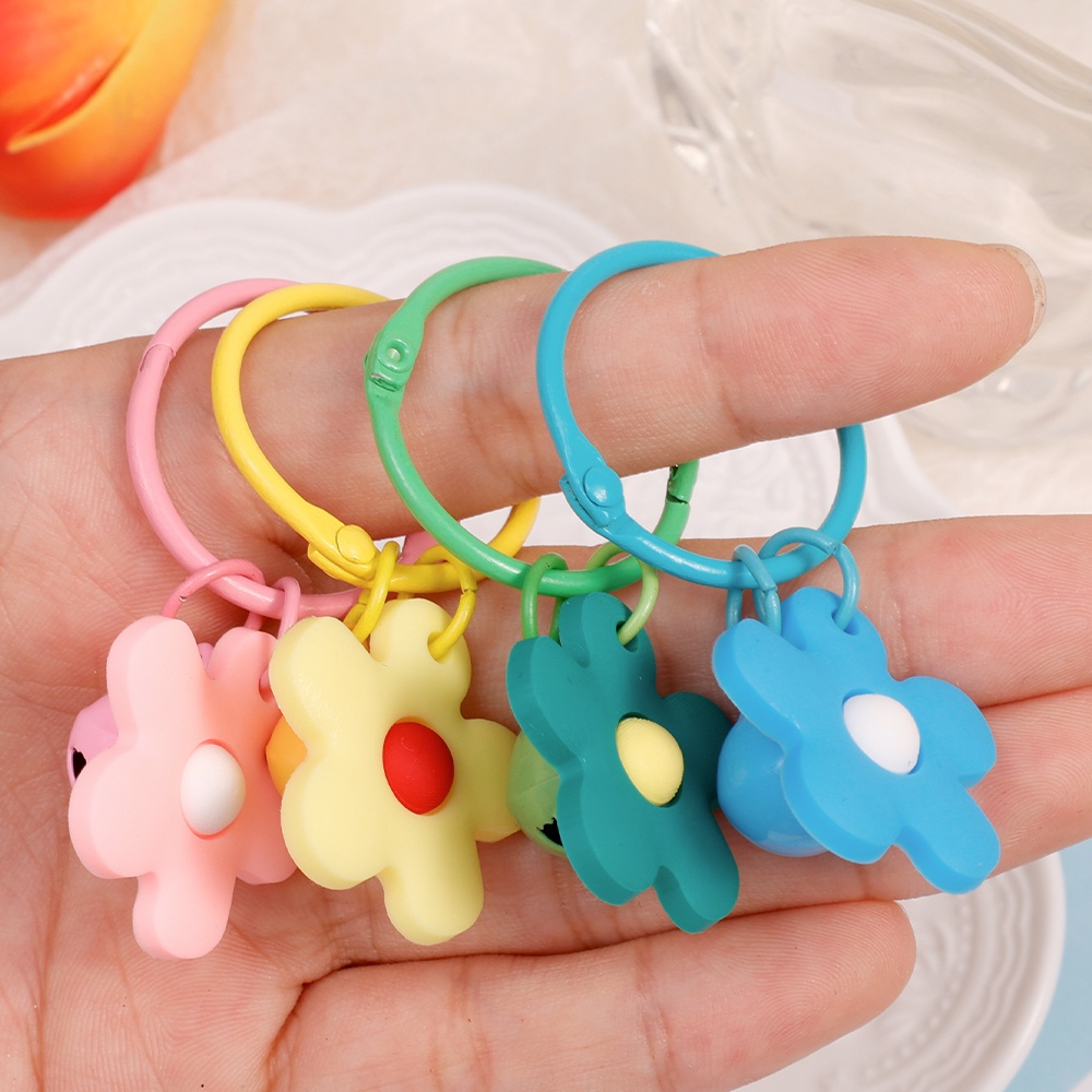 Móc Khóa Hình Hoa Màu Kẹo Sáng Tạo Thời Trang