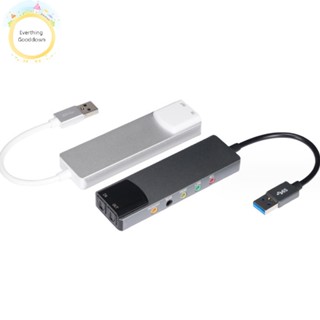 (Everso) Card Âm Thanh usb 5.1 Kênh Cho Máy Tính laptop