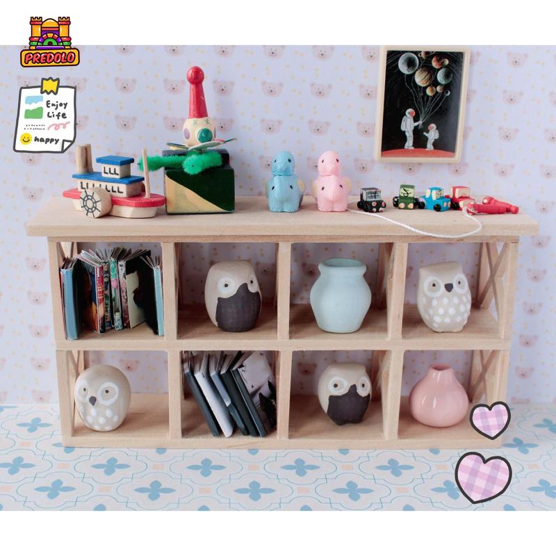 Predolo Kệ Mini Để Đồ Dùng Nhà Búp Bê Trang Trí Phòng Ngủ