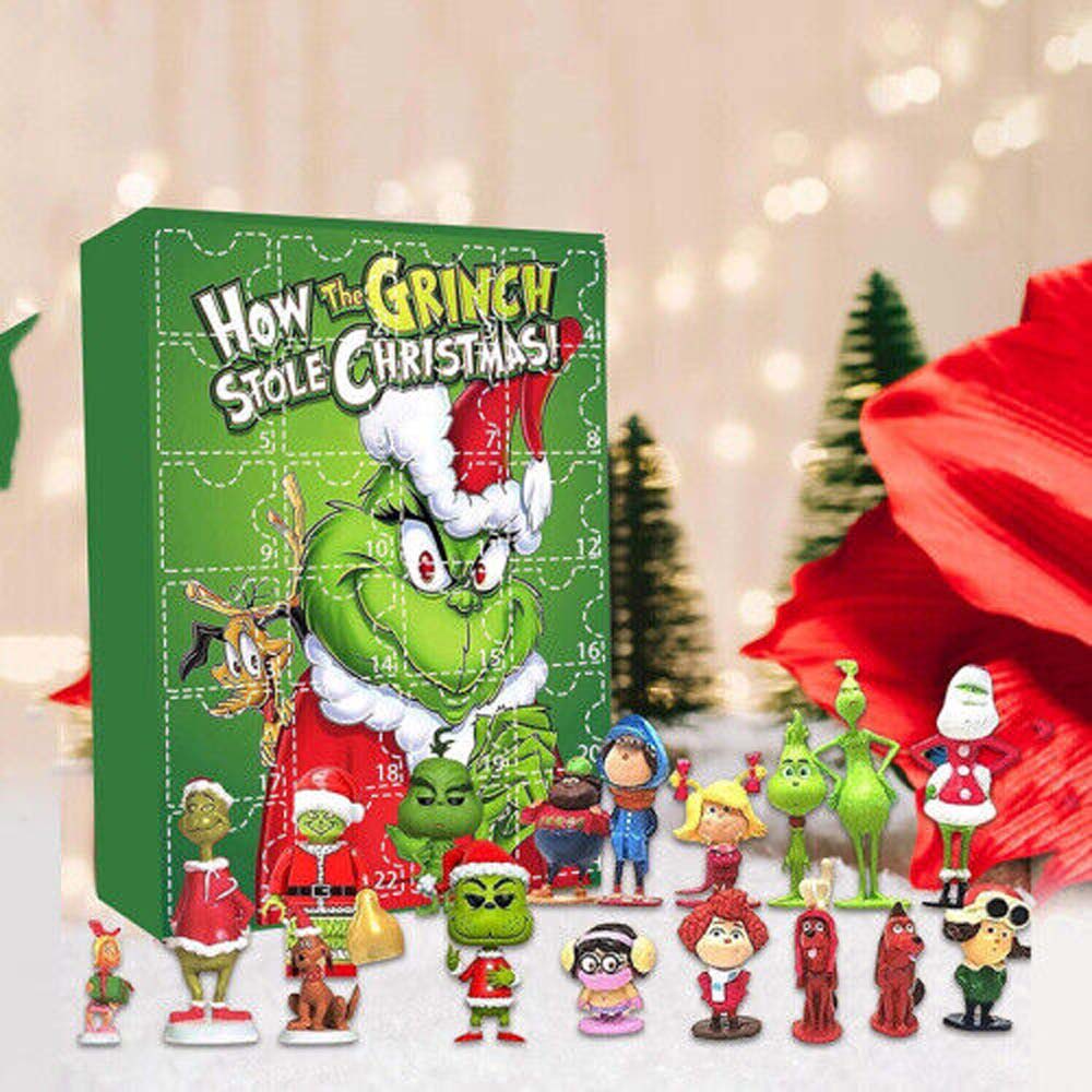 The Grinch Christmas Advent Calendar Blind Box Countdown Xmas Gift Kids 24 Gifts