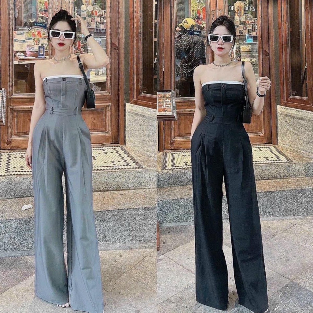 H65 - Jum thiết kế dáng cup có dây tăng đơ ống rộng cotton lụa Mộc She Boutique