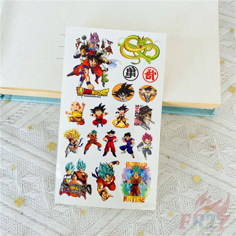 ✿ Hình Xăm Dán Tạm Thời mini Hình dragon ball series 02 ✿ 1 Tấm Hình Xăm Dán Chống Nước Hình Xăm Gợi Cảm