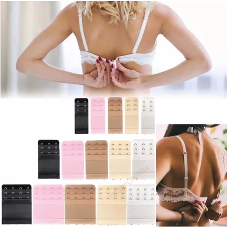 Set 15 Khóa Nối Dài Dây Áo Ngực Đàn Hồi Ba Hàng Khóa Ba Hàng Khóa Cài